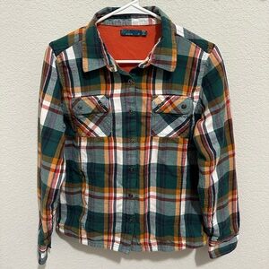 Prana Bridget Lined Flannel Plaid Shirt